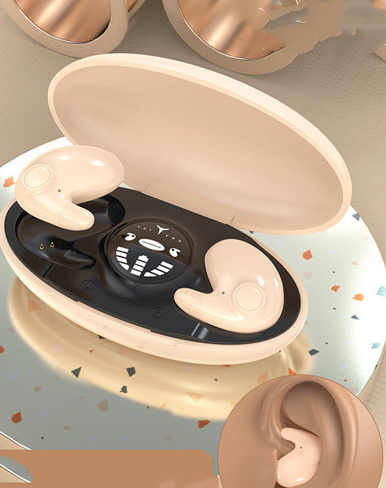 Mini Invisible Sleep Wireless Bluetooth Headset Stereo Sport Game Earphone With Fast Charging Case High Sound Quality Headphone