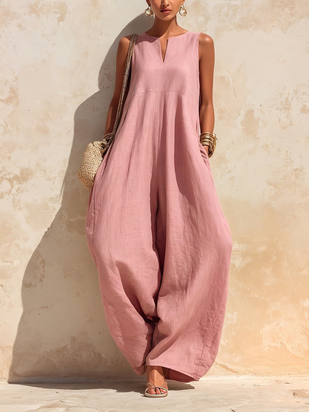 Elegant And Chic Wide-leg Jumpsuit For Women