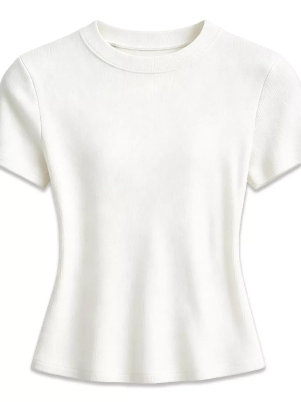 Slim-Fit Crew Neck Basic T-Shirt