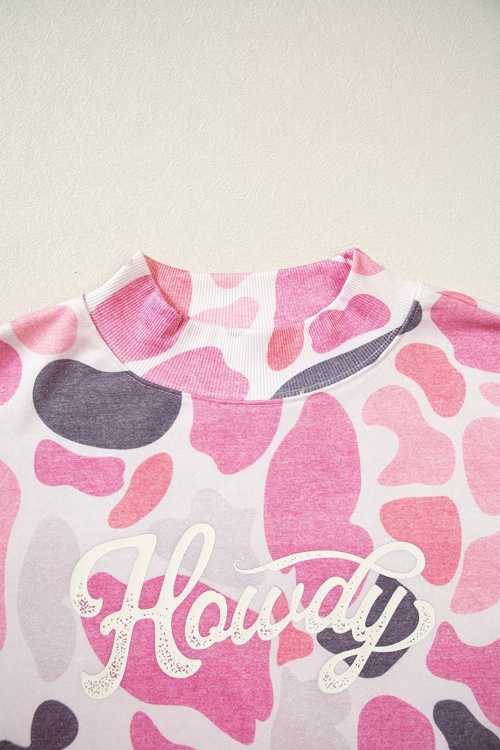 Camouflage Western Style Pullover Sweatshirt