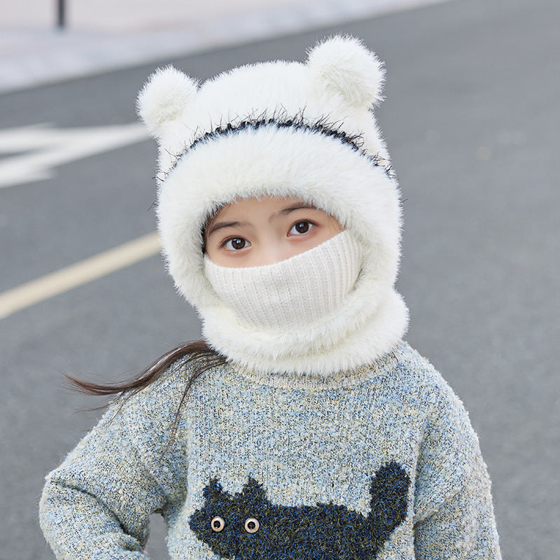 Warm, Windproof Knitted Wool Hat With Earflaps