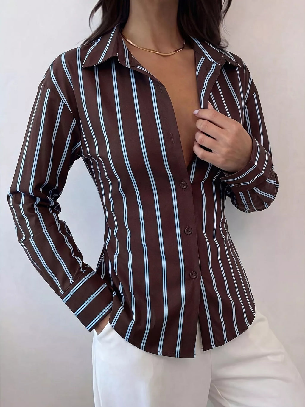 Striped Button-Down Slim-Fit Shirt