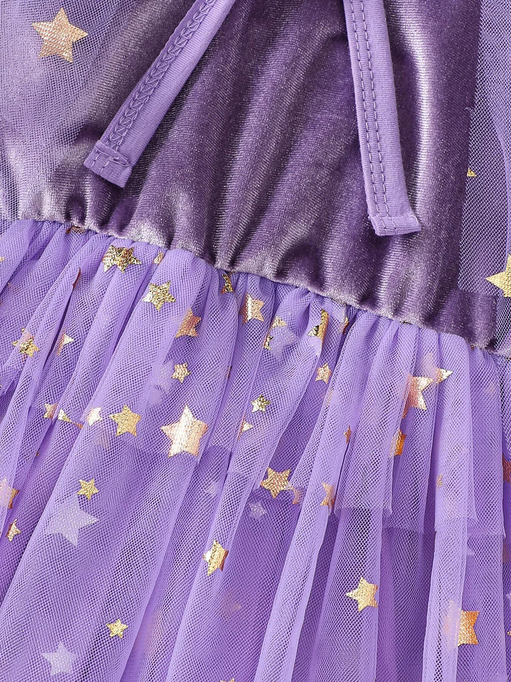 Children's Halloween Velvet Dress and Mesh Cape Set