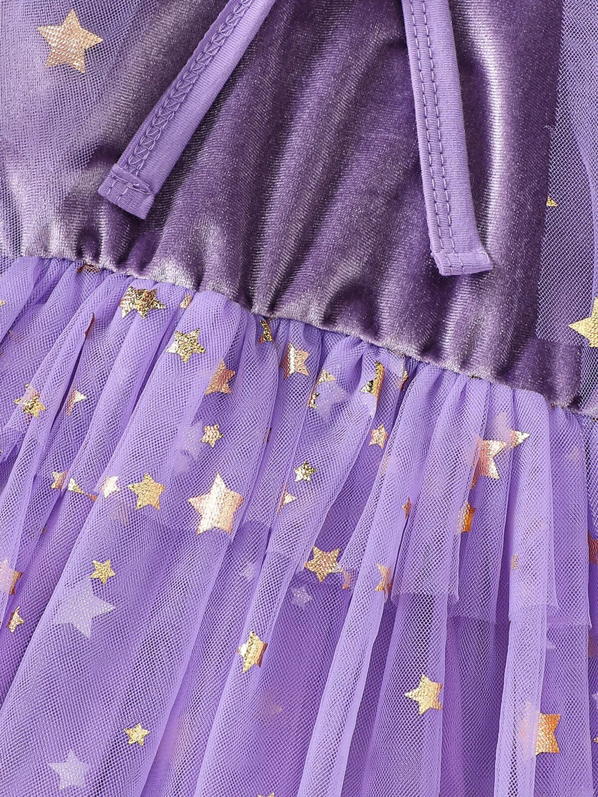 Children's Halloween Velvet Dress and Mesh Cape Set