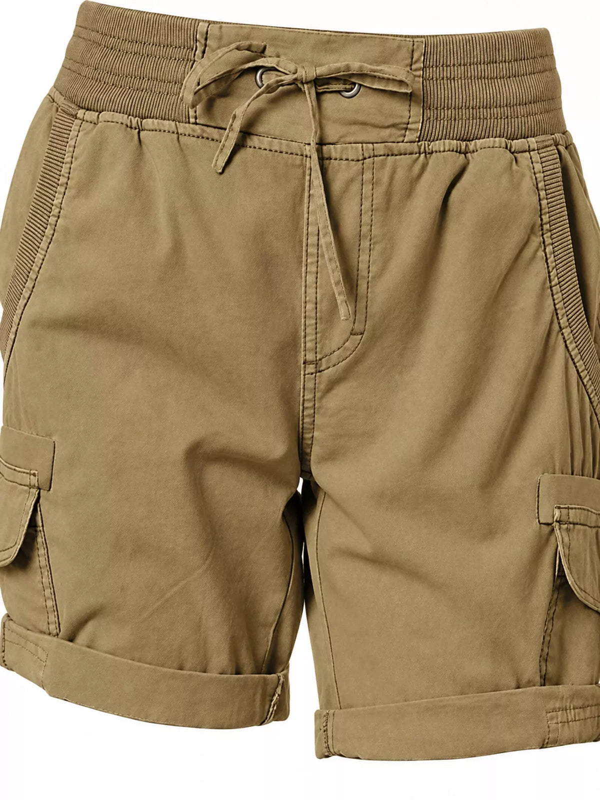 Full Size Drawstring Cargo Shorts Plus Size