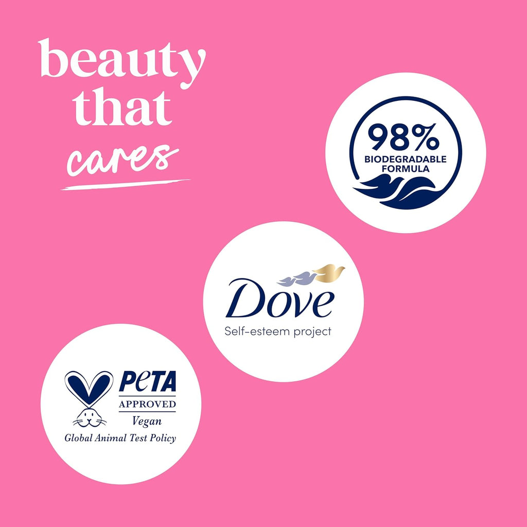 Dove Body Wash with Pump Renew Peony & Rose Oil For 24hr Lotion-Soft Skin Moisturizing Skin Cleanser with No Sulfates No Parabens 30.6 Oz