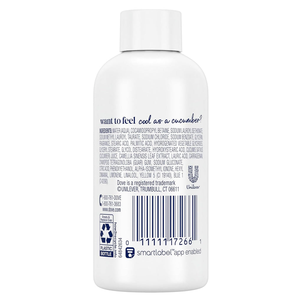 Dove Body Wash 24 Count Refreshing Cucumber and Green Tea Refreshes Skin Cleanser That Effectively Washes Away Bacteria While Nourishing Your 3 oz