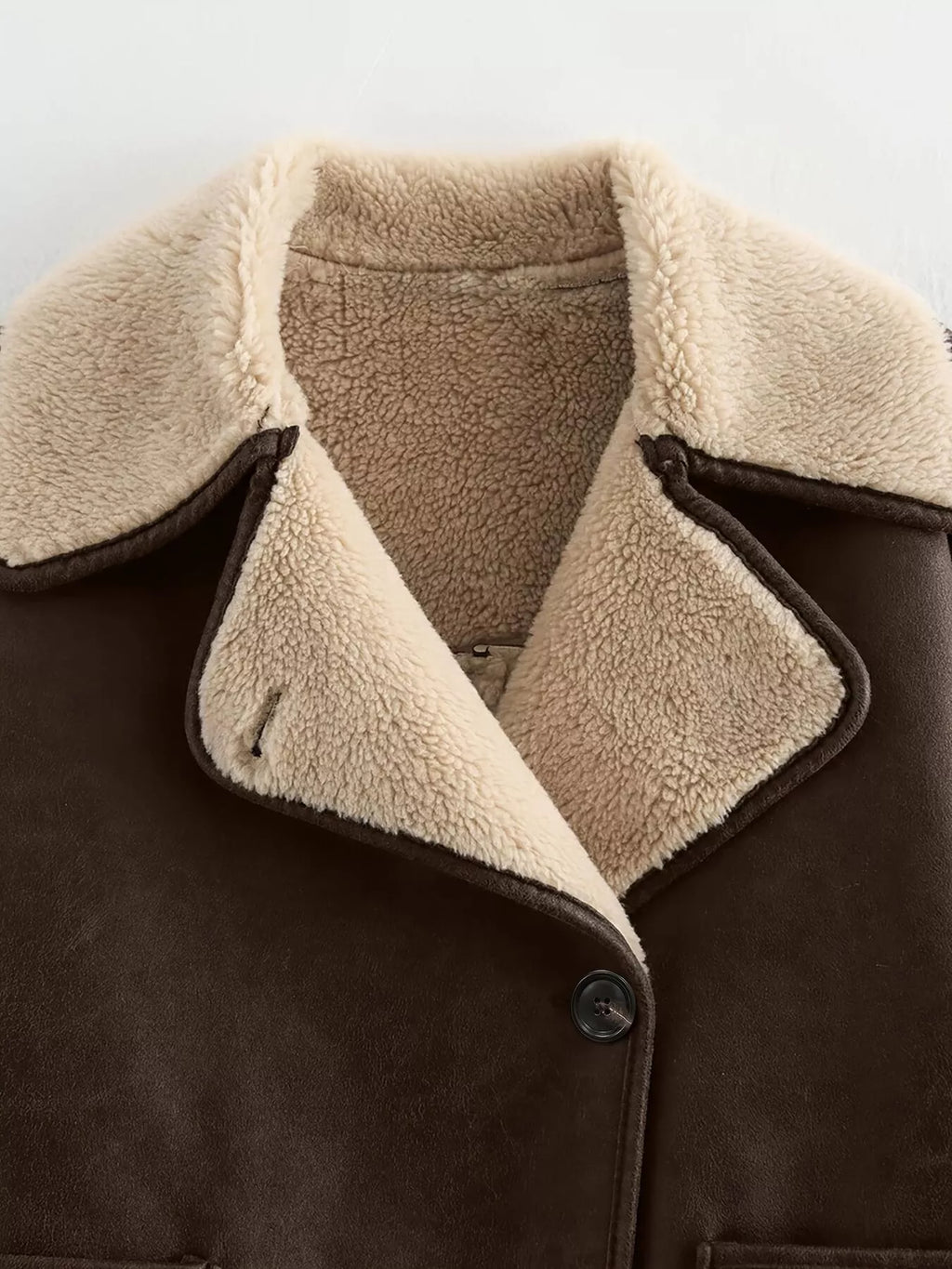 Sherpa Lined Button Down Outerwear