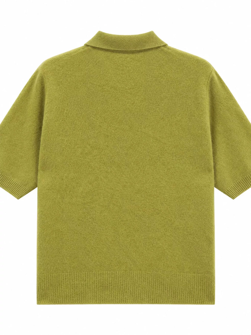 Wool Short-Sleeve knitted Polo Shirt