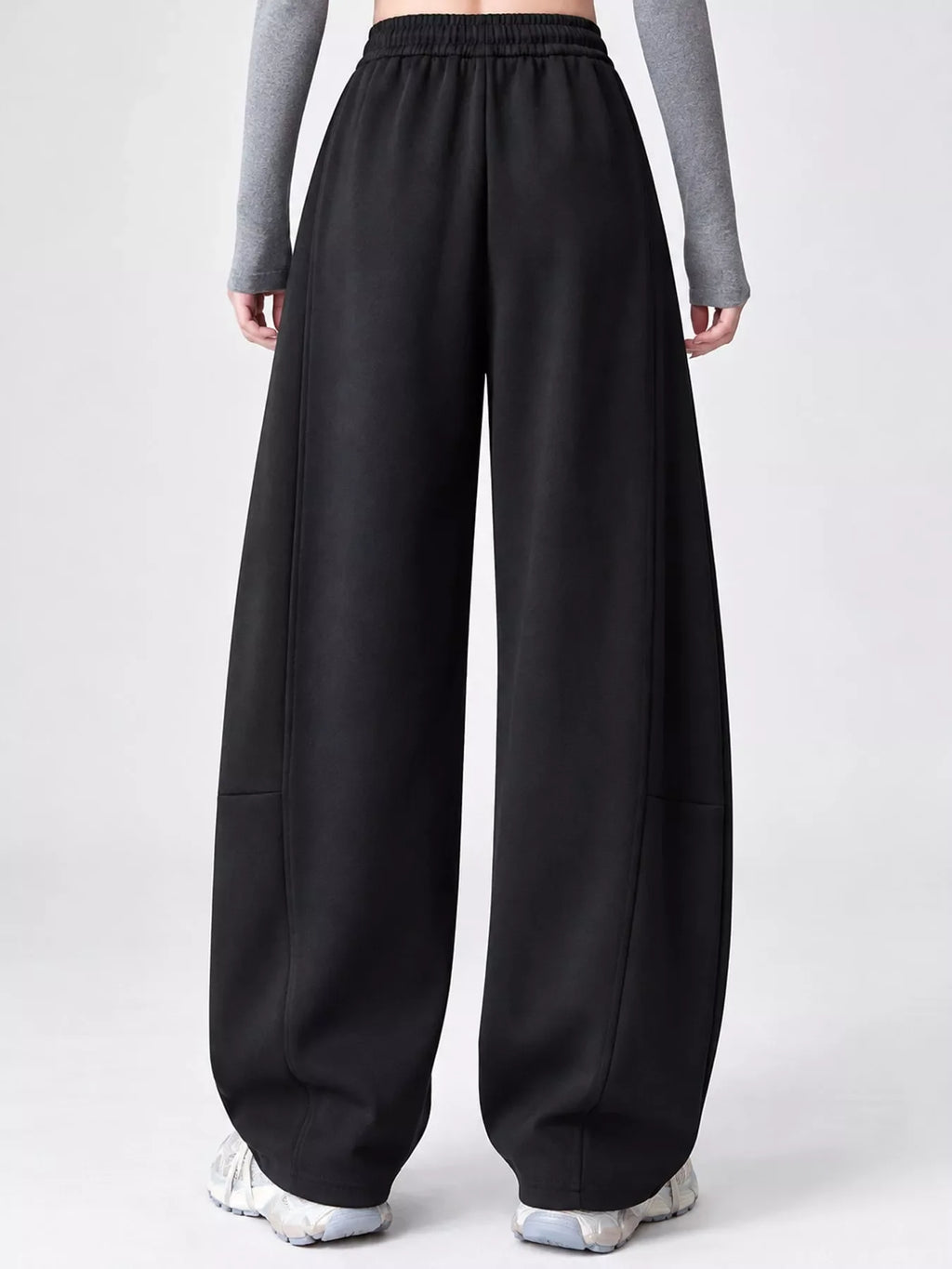 Full Size Drawstring Loose Fit Wide-Leg Sweatpants Plus Size