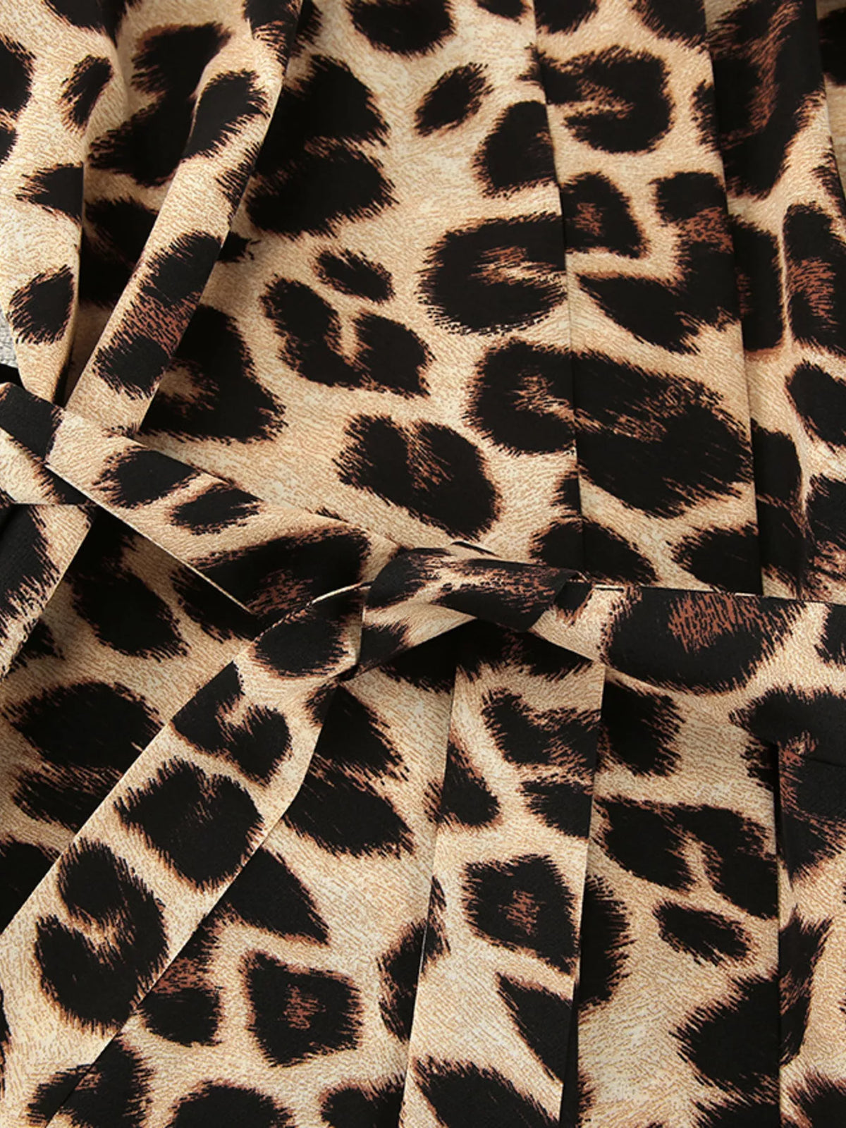 Leopard Cami & Cardigan and Shorts Three-Piece Lounge Set