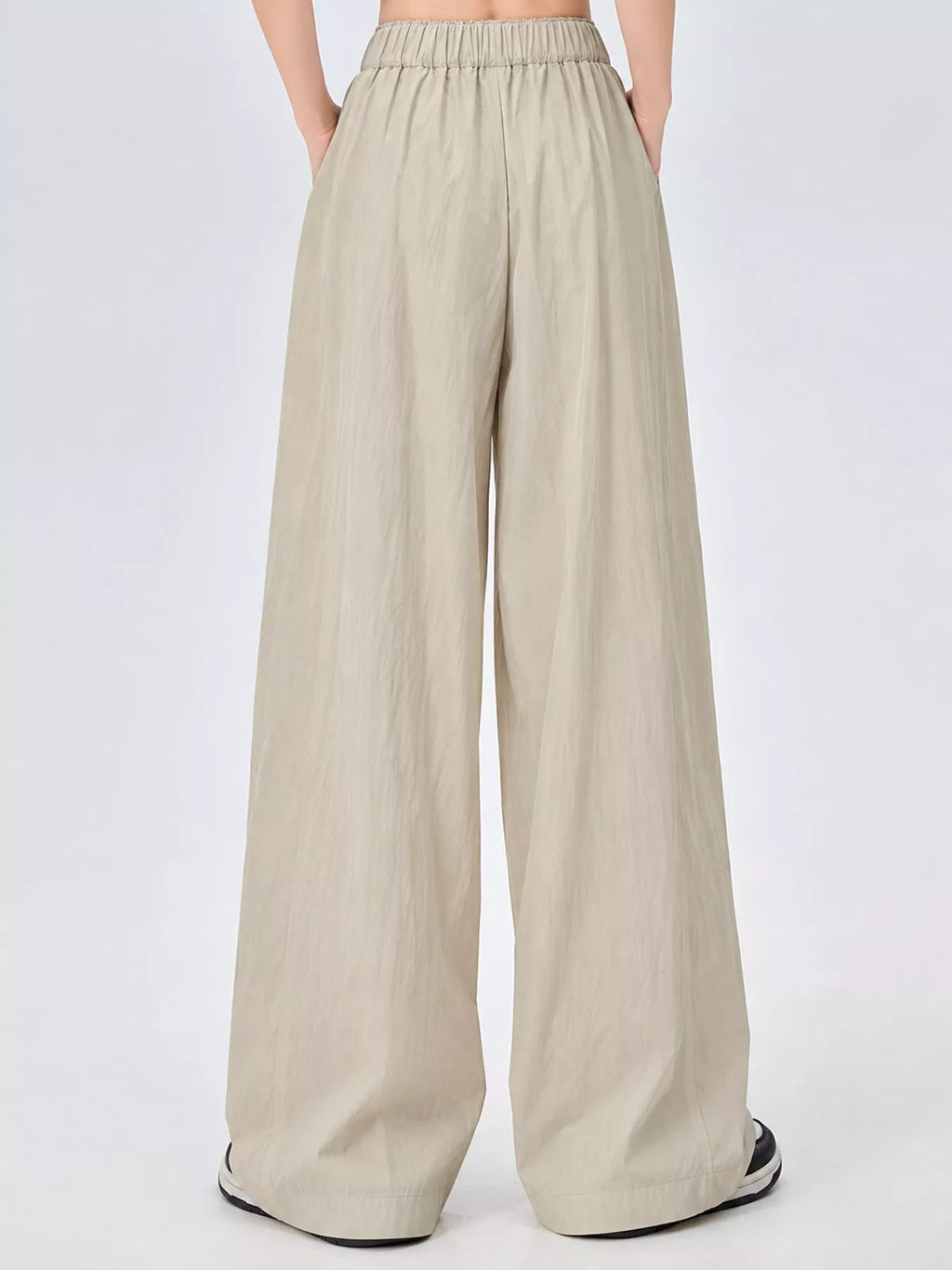 High-Waisted Loose Fit Wide-Leg Casual Pants