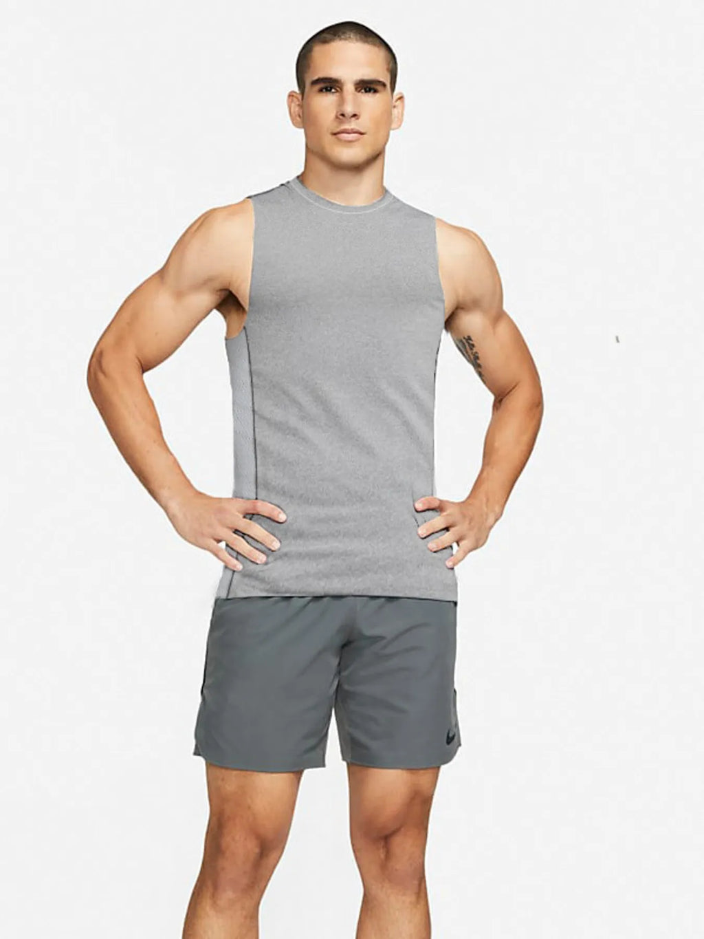 Men's Plus Size Round Neck Athletic Tank