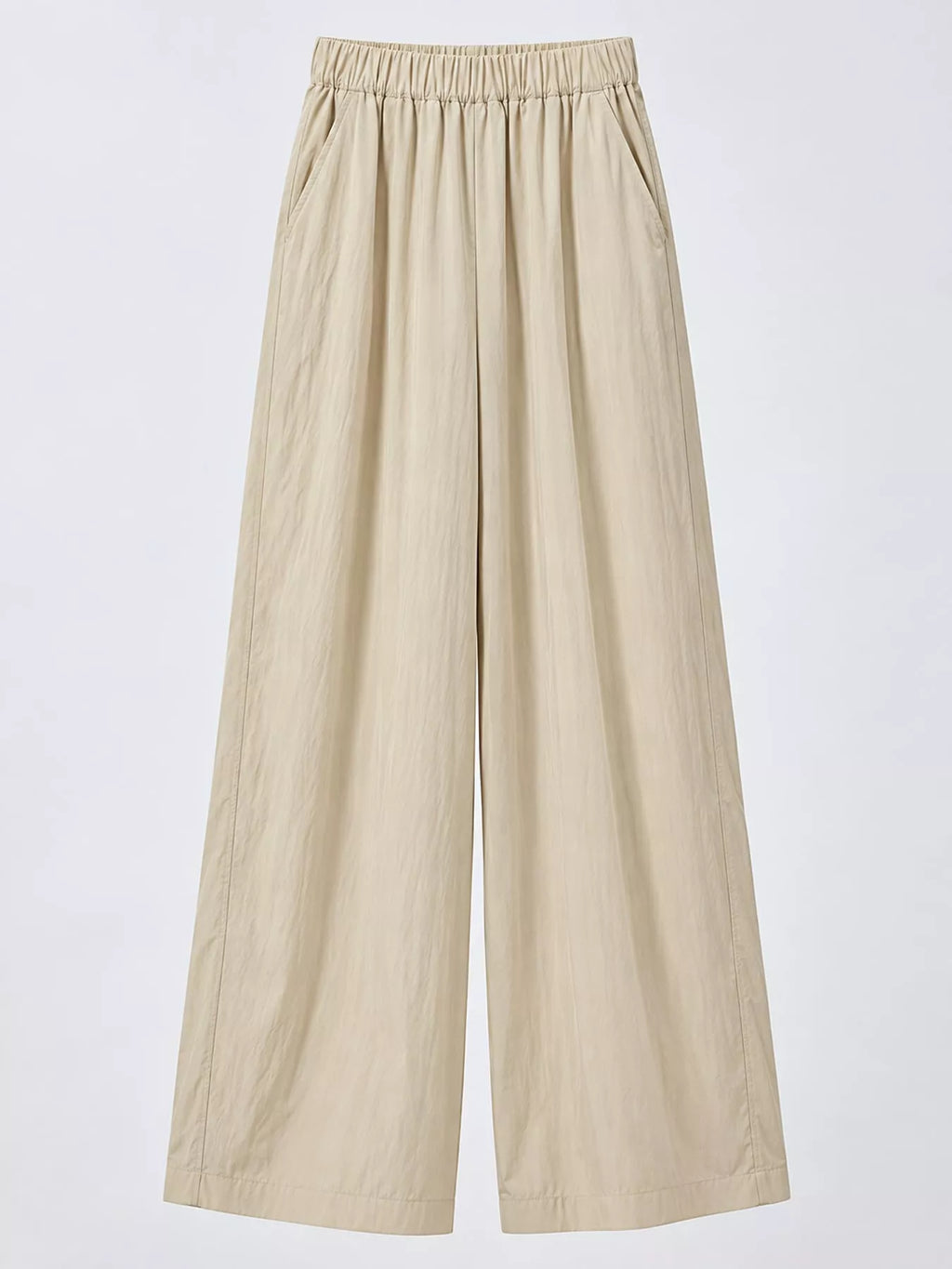 High-Waisted Loose Fit Wide-Leg Casual Pants
