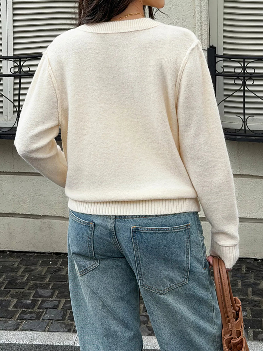 Button-Down Knit Cardigan
