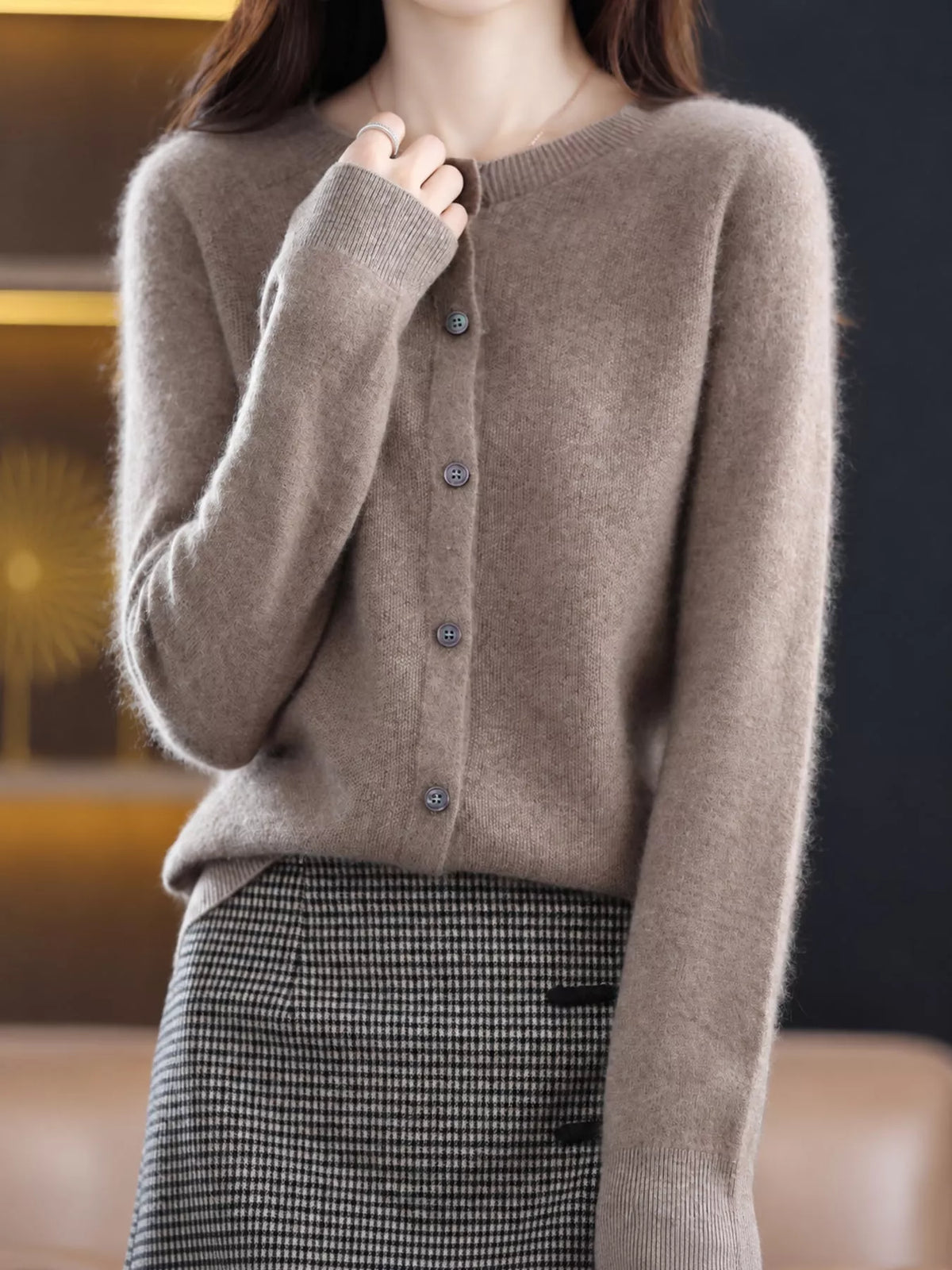 Button-Down Long Sleeve Cardigan
