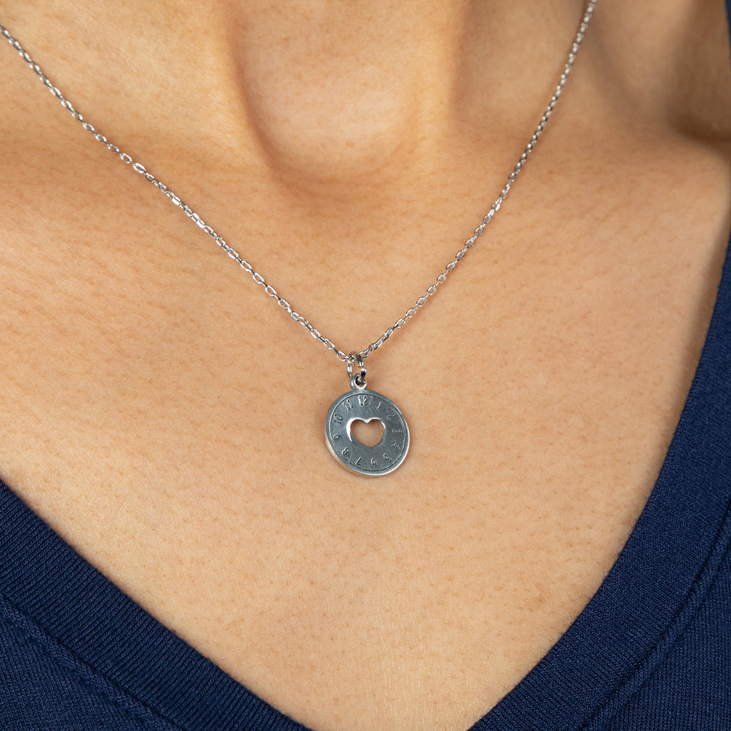 Love is Timeless Pewter Necklace