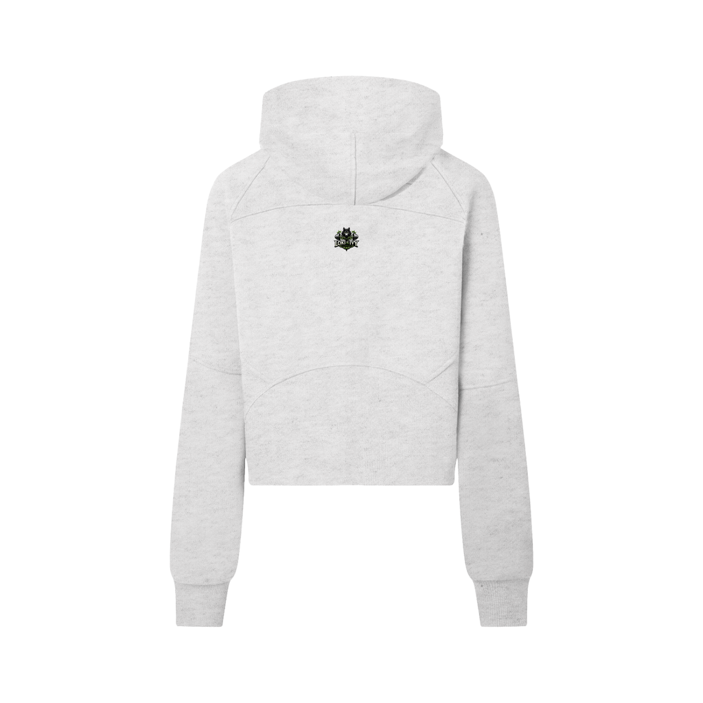 Loki & Ivy Cropped Half-Zip Hoodie