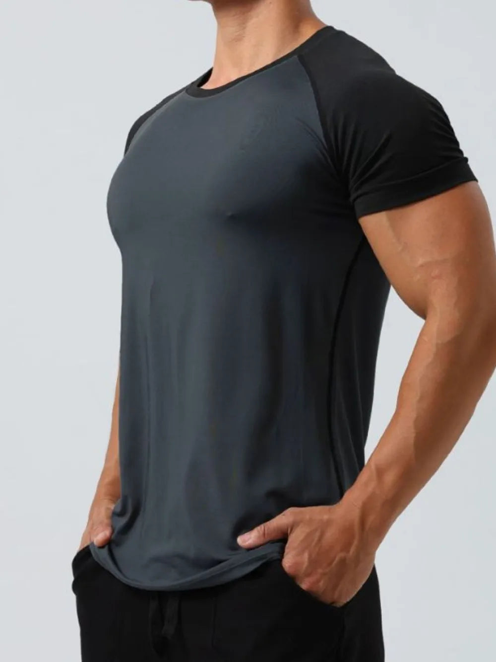 Men's Plus Size Round Neck Short Sleeve T-Shirt