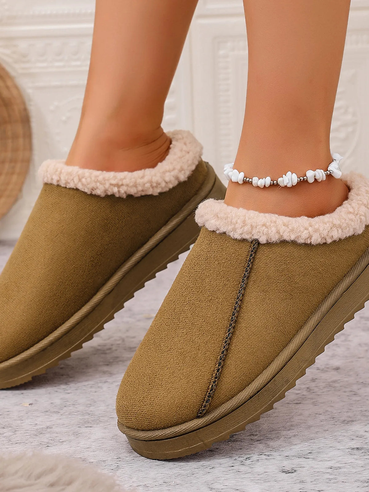 Cozy Faux Fur Lined Slippers