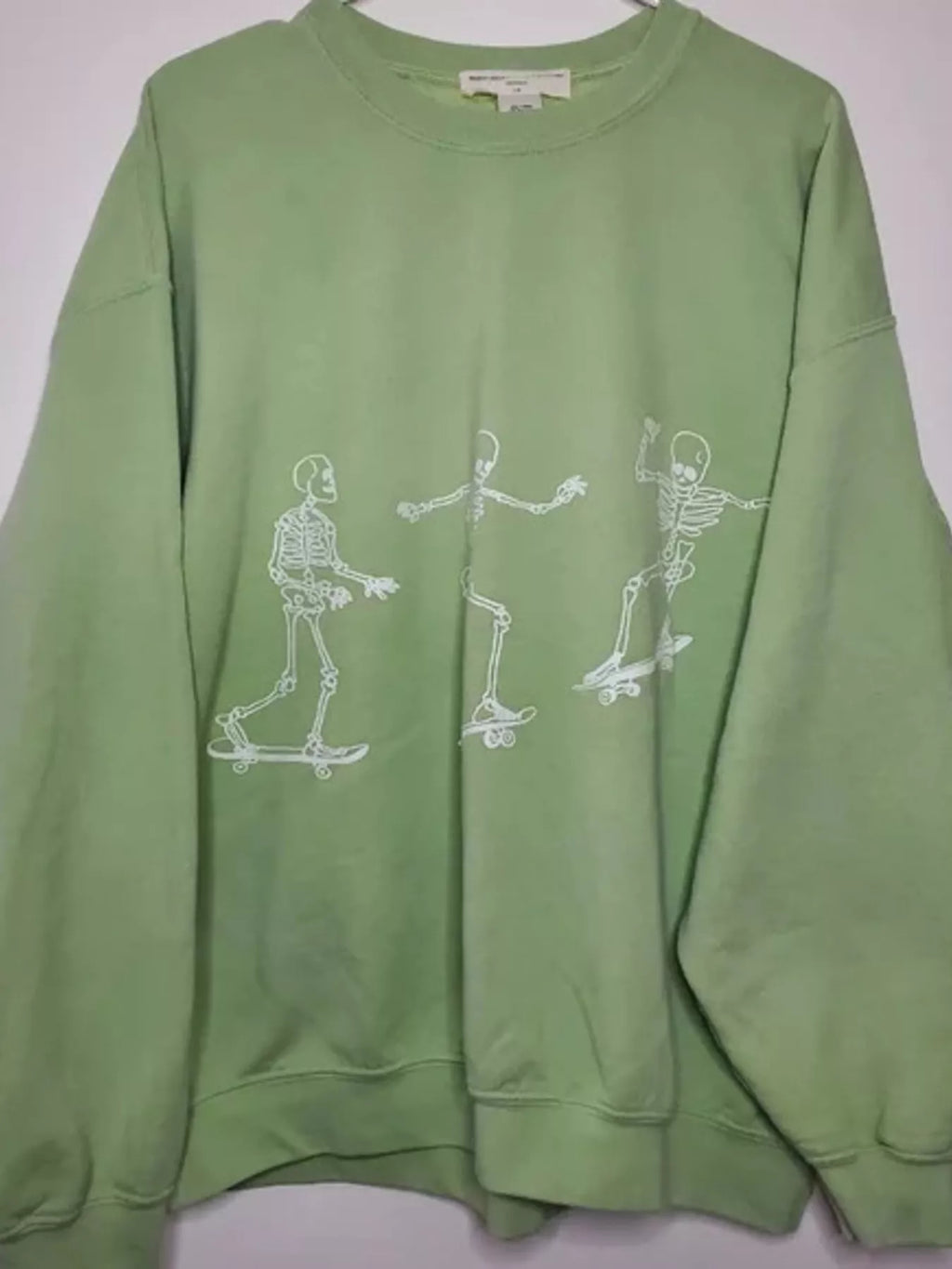 Skeleton Graphic Round Neck Sweatshirt