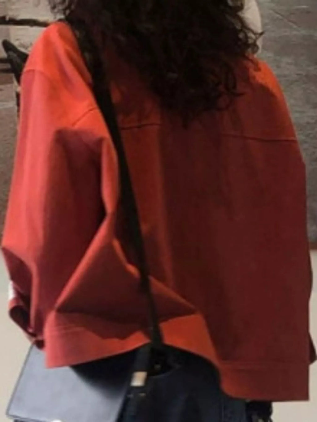 Zip Up Dropped Shoulder Jacket