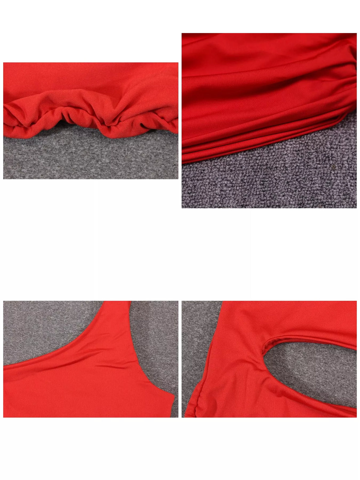 One-Shoulder Cutout Ruched Bodycon Mini Dress