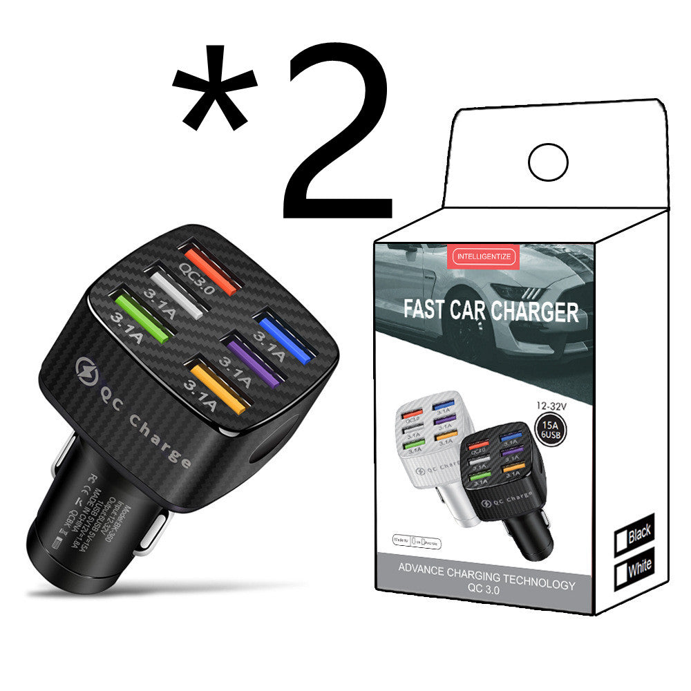 Square Car Charger 5V9V12V Smart