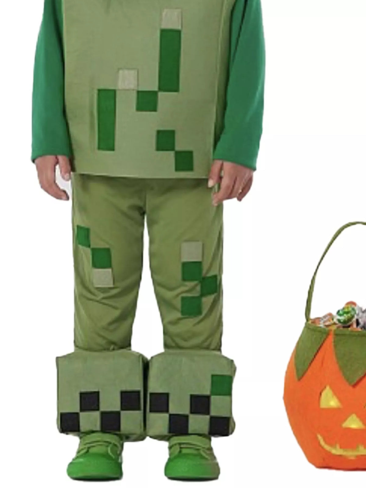 Children's Minecraft Pixelated Print Costume Set