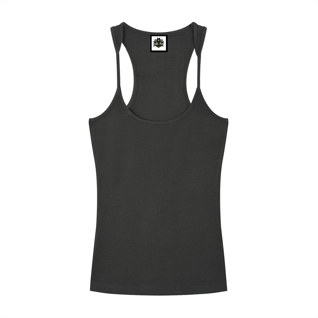 Loki & Ivy Slim Fit Ribbed Racerback Tank Top