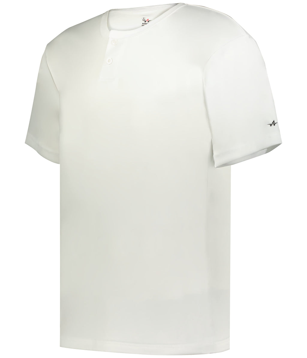 YOUTH B-CORE TWO-BUTTON BASEBALL JERSEY - MOISTURE-WICKING PERFORMANCE