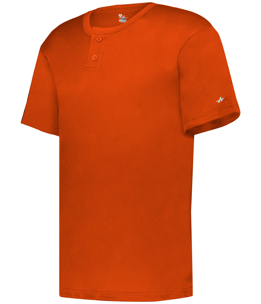 YOUTH B-CORE TWO-BUTTON BASEBALL JERSEY - MOISTURE-WICKING PERFORMANCE