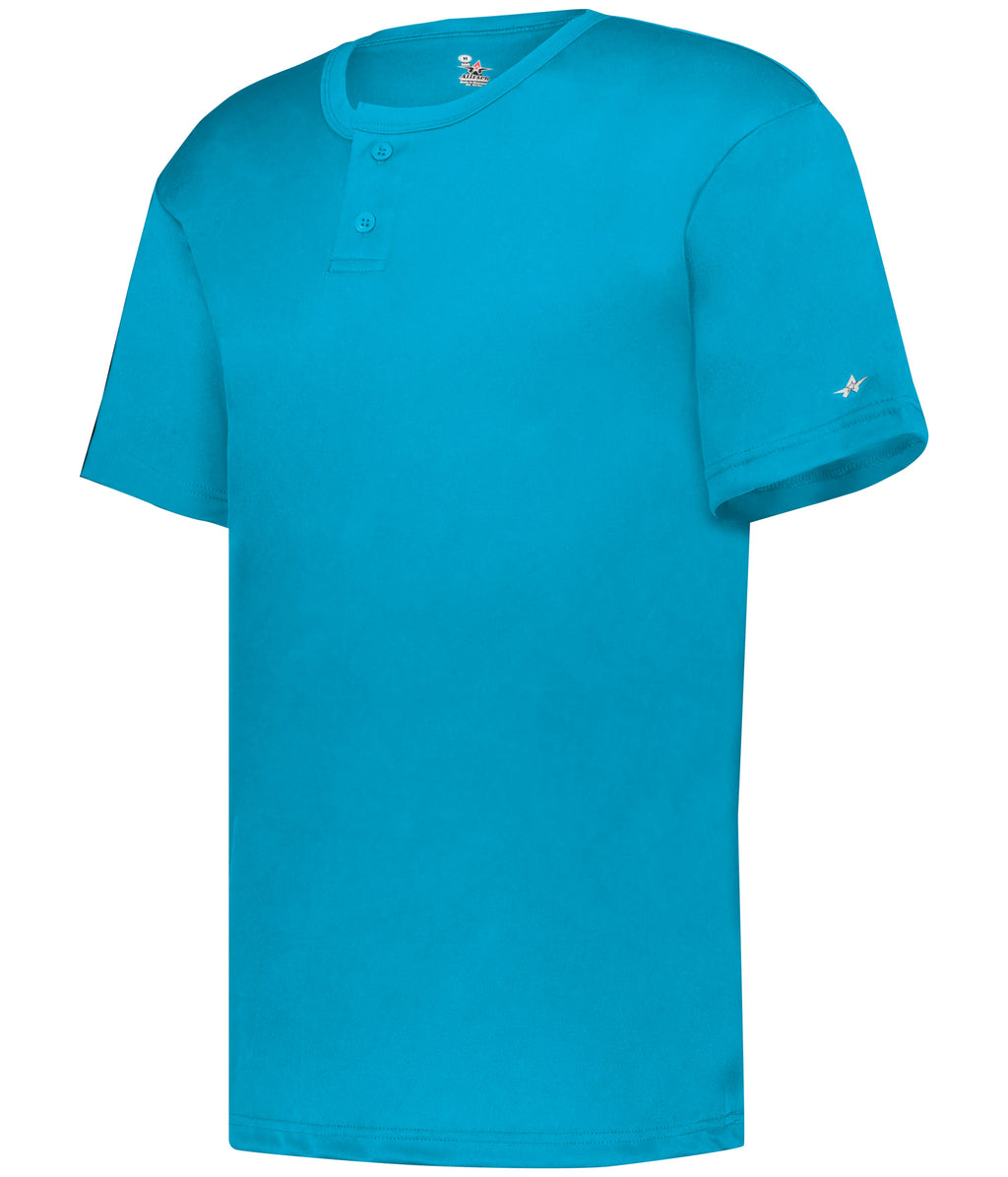 YOUTH B-CORE TWO-BUTTON BASEBALL JERSEY - MOISTURE-WICKING PERFORMANCE