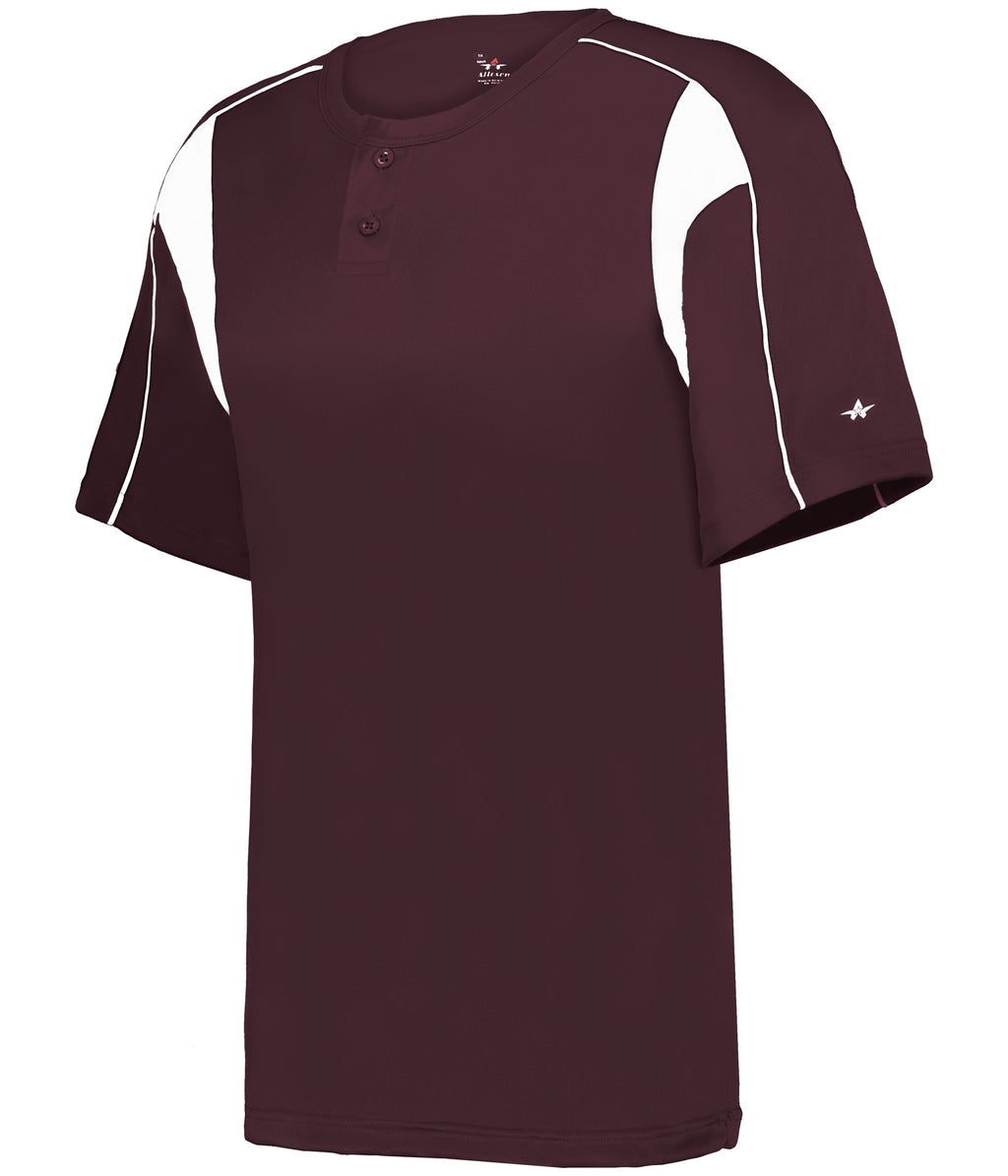 YOUTH PRO PLACKET BASEBALL JERSEY - MOISTURE-WICKING PERFORMANCE