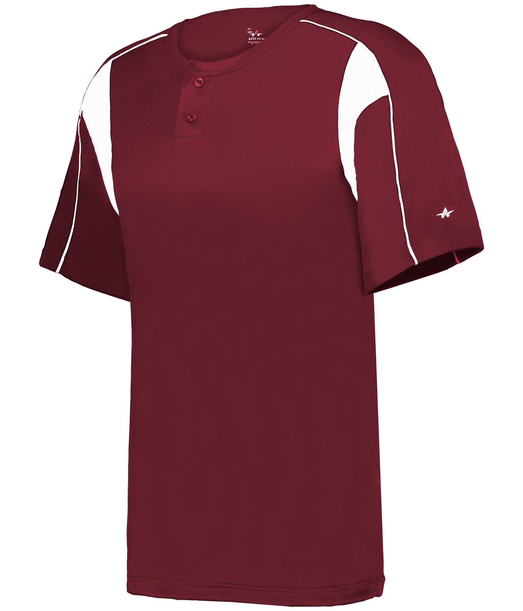 YOUTH PRO PLACKET BASEBALL JERSEY - MOISTURE-WICKING PERFORMANCE