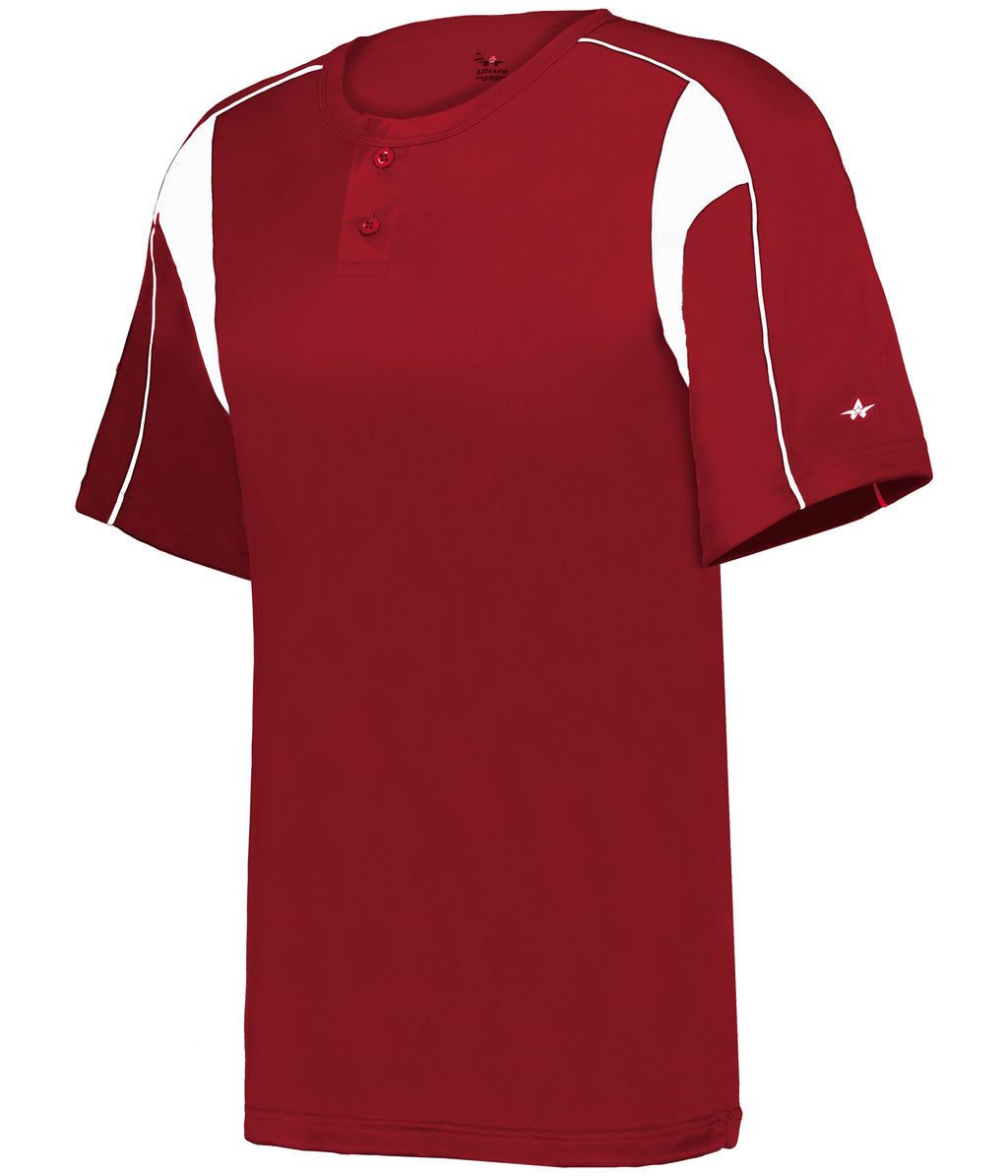 YOUTH PRO PLACKET BASEBALL JERSEY - MOISTURE-WICKING PERFORMANCE