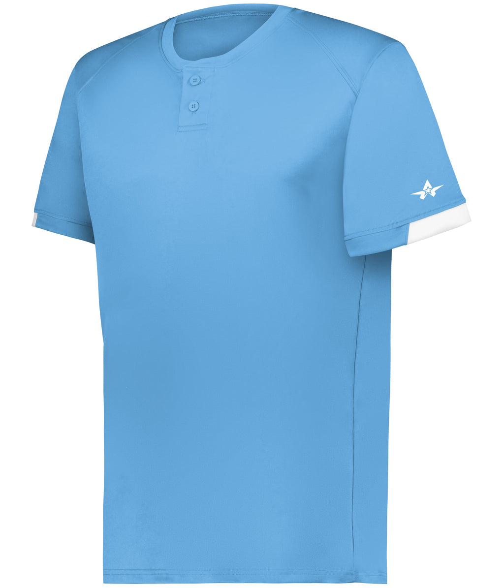 YOUTH ON THE RISE TWO-BUTTON BASEBALL JERSEY - MOISTURE-WICKING