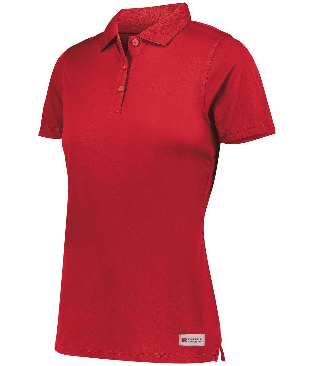 WOMEN'S ESSENTIAL POLO - MOISTURE-WICKING POLYESTER