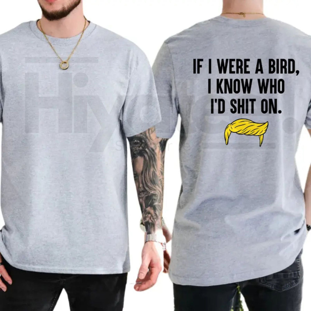 If I Were A Bird I Know Who I’d Shit On T-Shirt – Funny Political Humor Tee, Sarcastic Liberal & Democrat Shirt