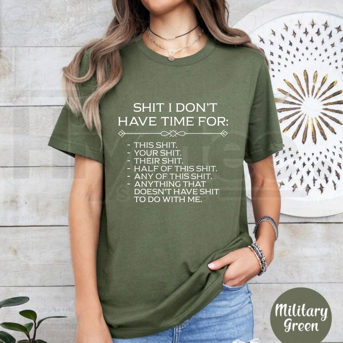 "Shit I Don't Have Time For" – Men's Relaxed Street Style Graphic Top