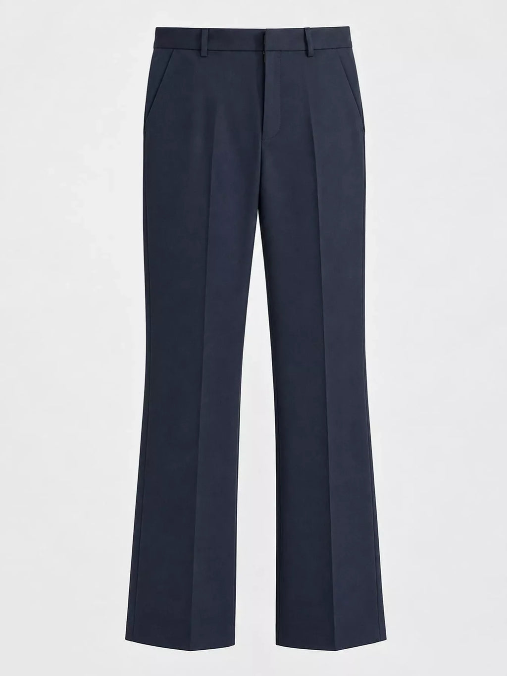 High-Waisted Slim-Fit Dress Pants