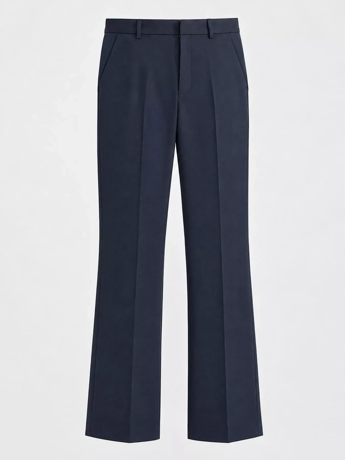 High-Waisted Slim-Fit Dress Pants