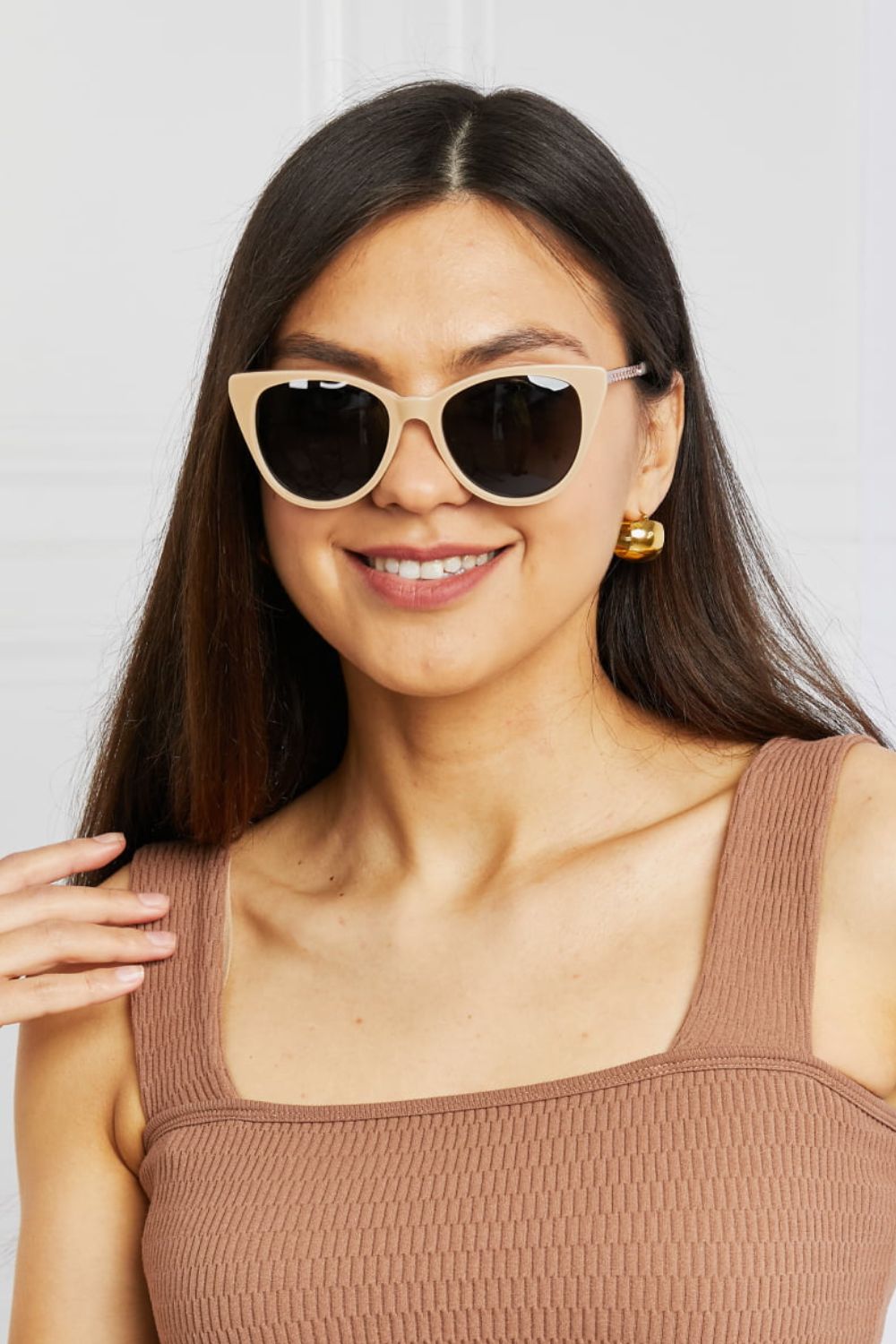 Cat-Eye Acetate Sunglasses with UV Protection