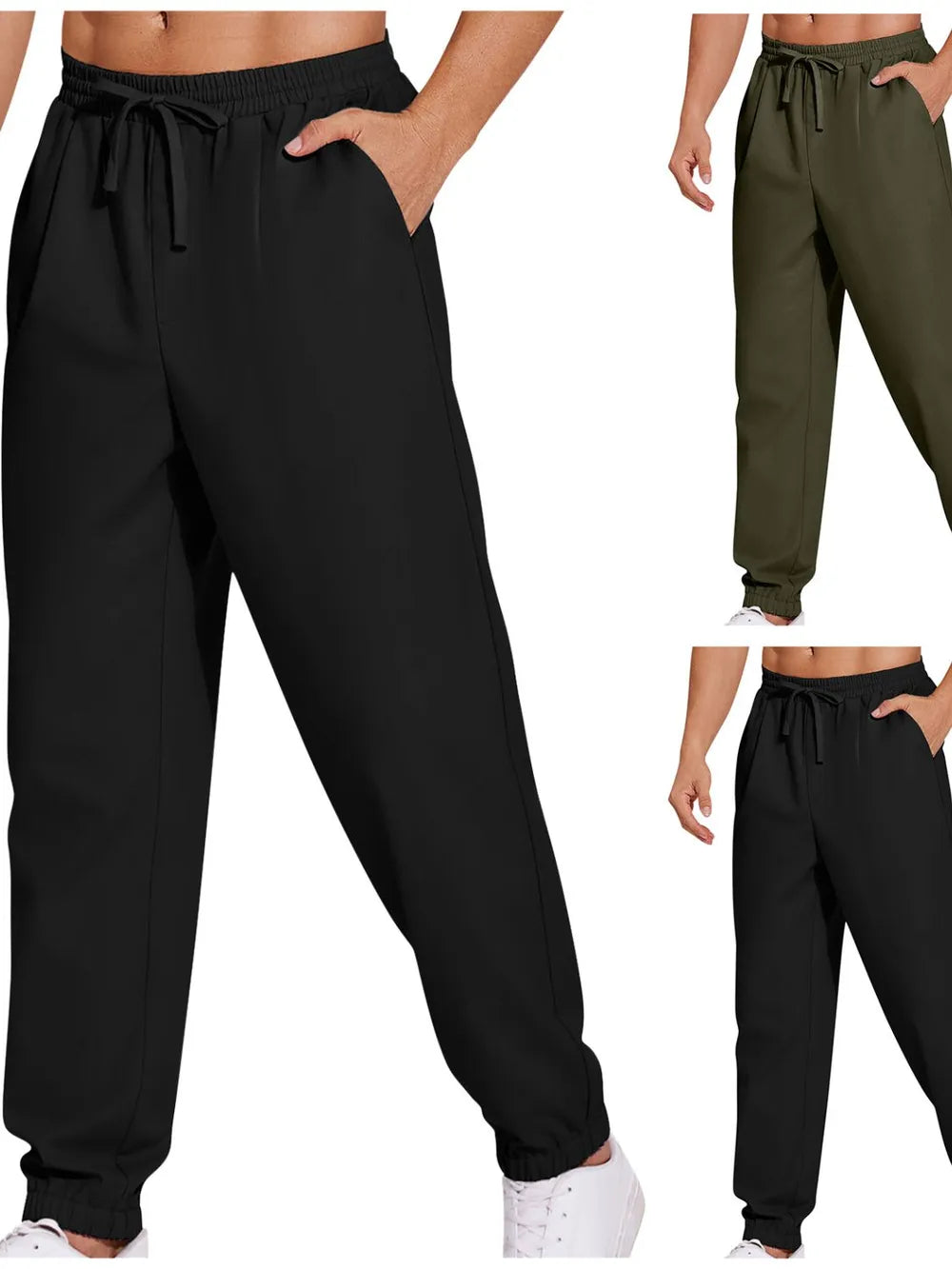 Men's Plus Size Drawstring Joggers