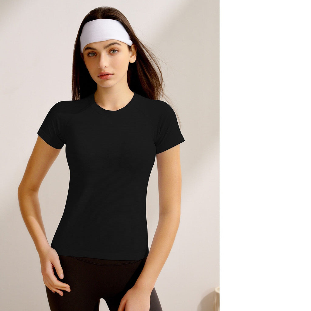 New Women's Short-Sleeve Yoga Top, Professional Pilates Training, Quick-Dry Running & Fitness Yoga Apparel