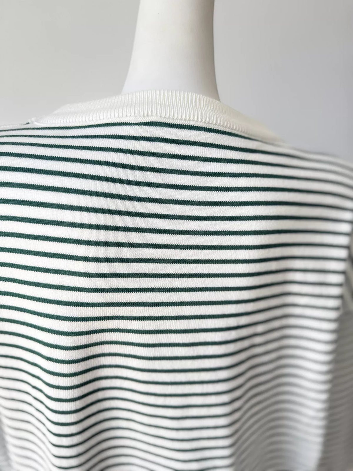 Striped Round Neck Knit Top