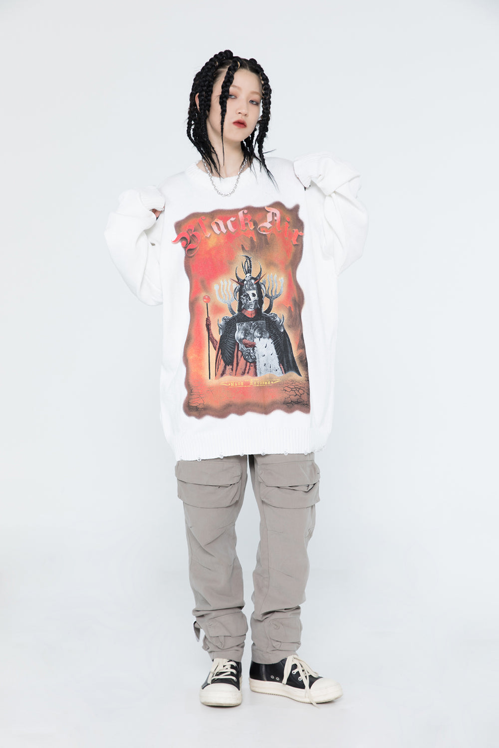 Extreme Dark Demon Knit Sweater