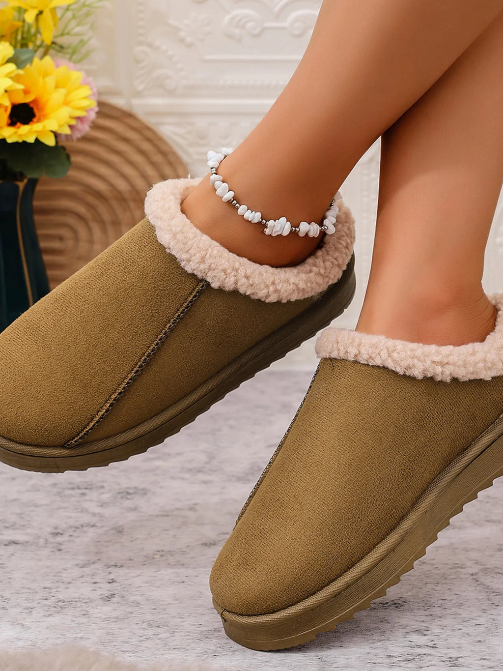 Cozy Faux Fur Lined Slippers