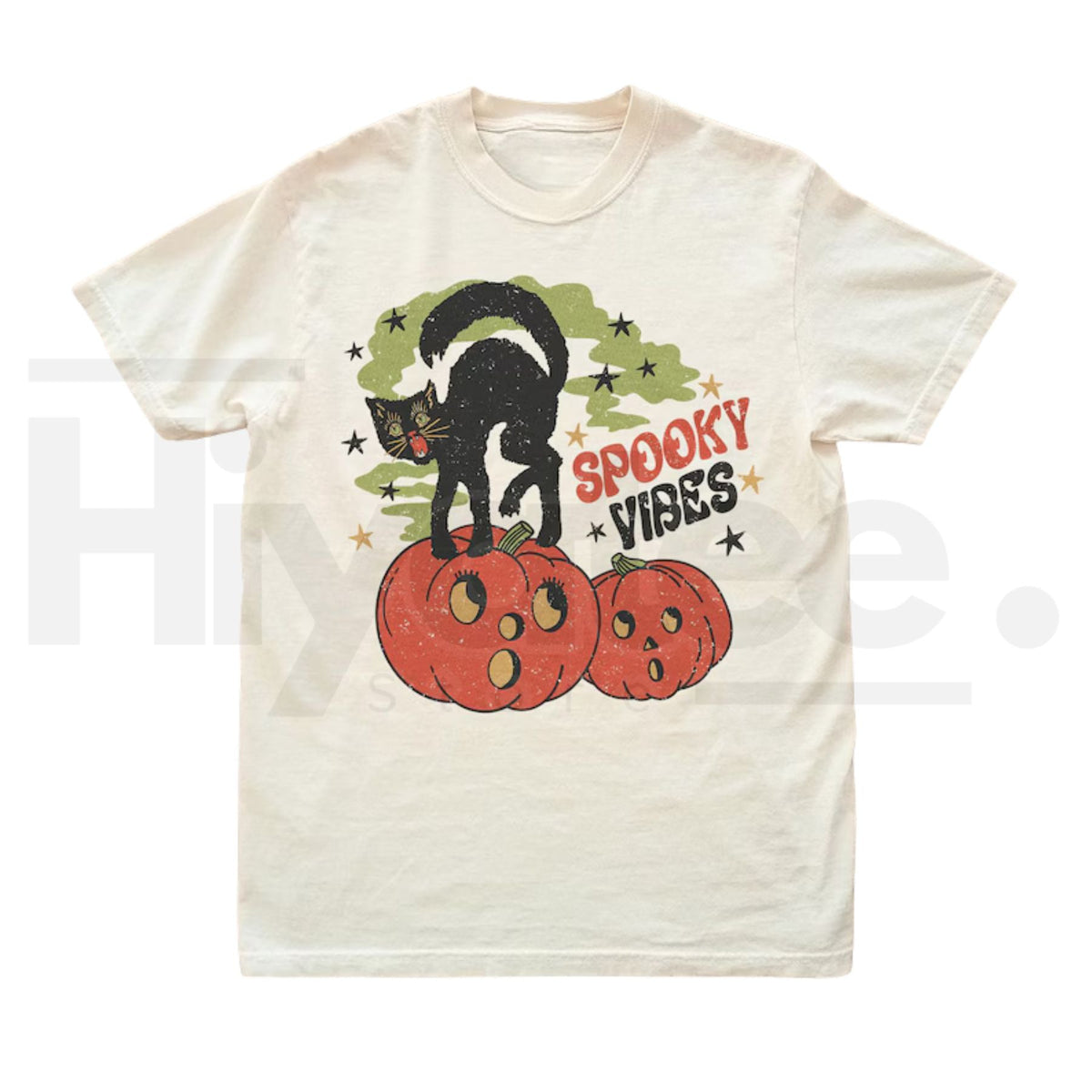80s Vintage Inspired Halloween Cat Mom T-Shirt – Retro Pumpkin Spooky Season Tee