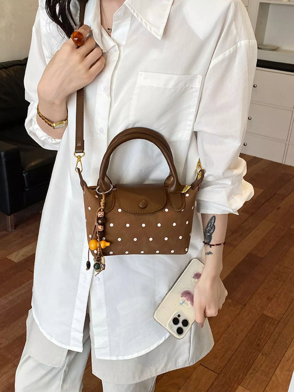Polka Dot Crossbody Bag